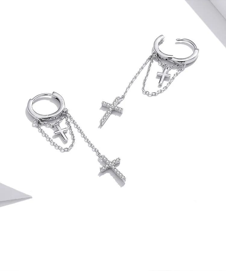 Earrings Long Tassel Sterling Silver S925 Earrings