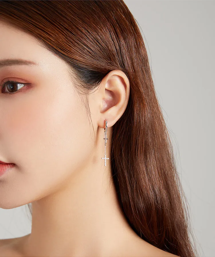 Earrings Long Tassel Sterling Silver S925 Earrings