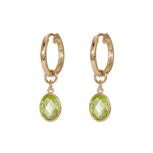 Earrings - Piccolo hoop in Peridot