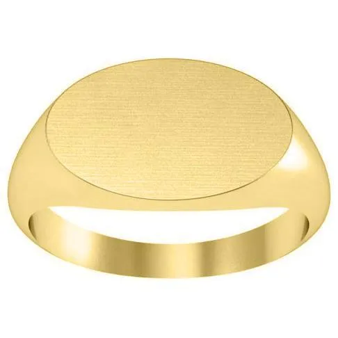 Elongated Oval Signet Ring - 16mm Wide