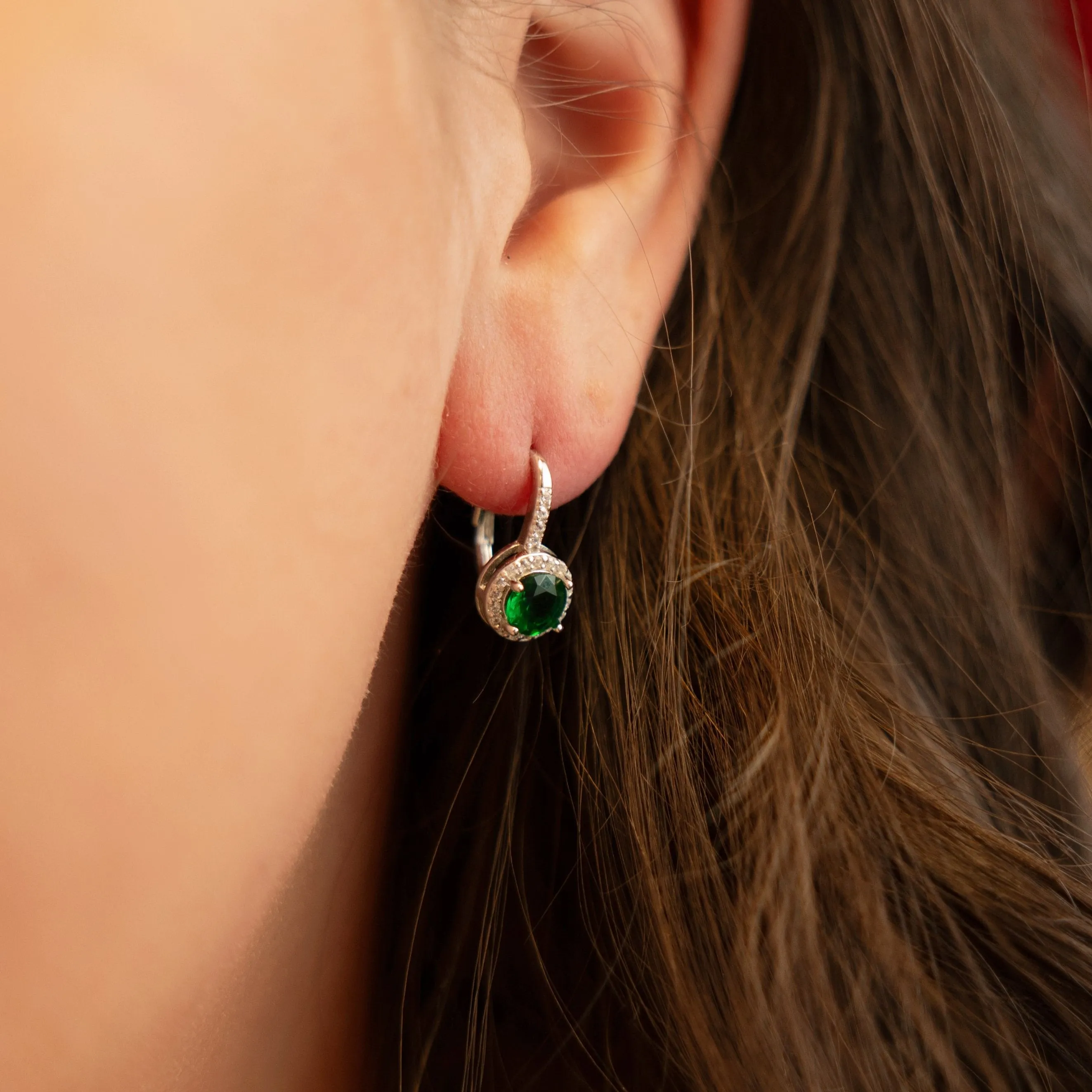 Emerald Drop Earrings
