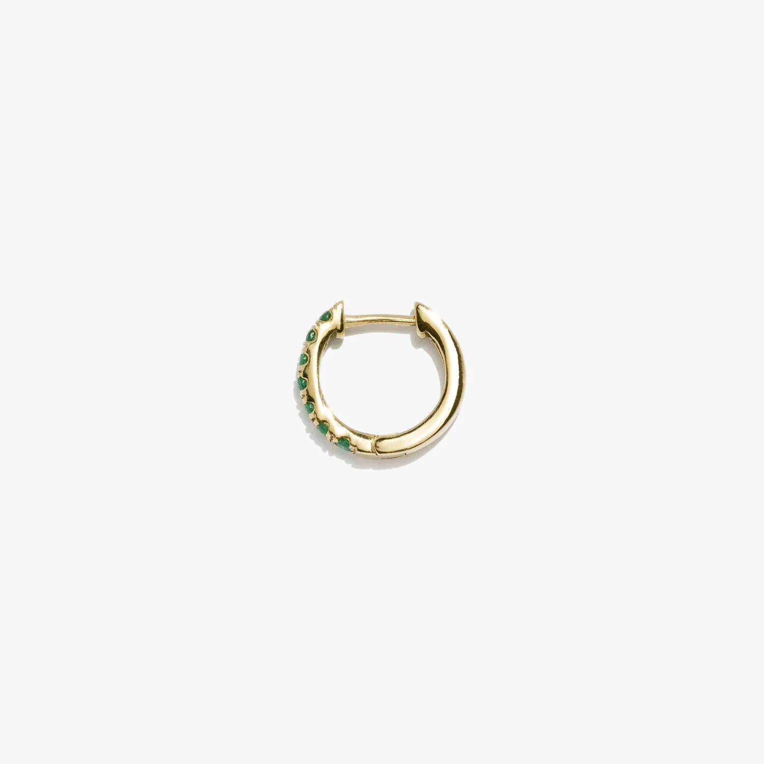 Emerald Satellite Huggie (Single)