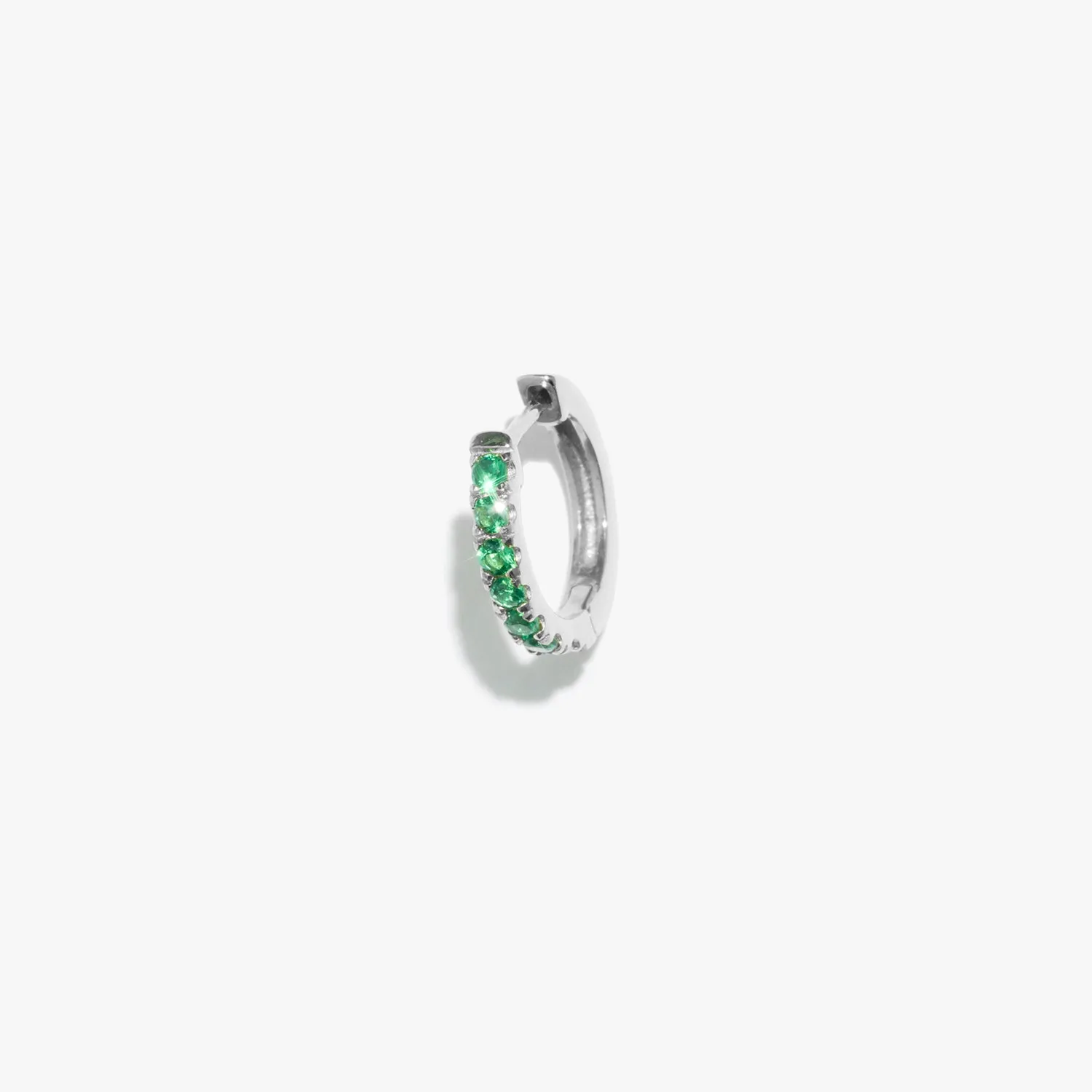 Emerald Satellite Huggie (Single)