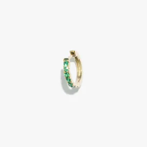 Emerald Satellite Huggie (Single)