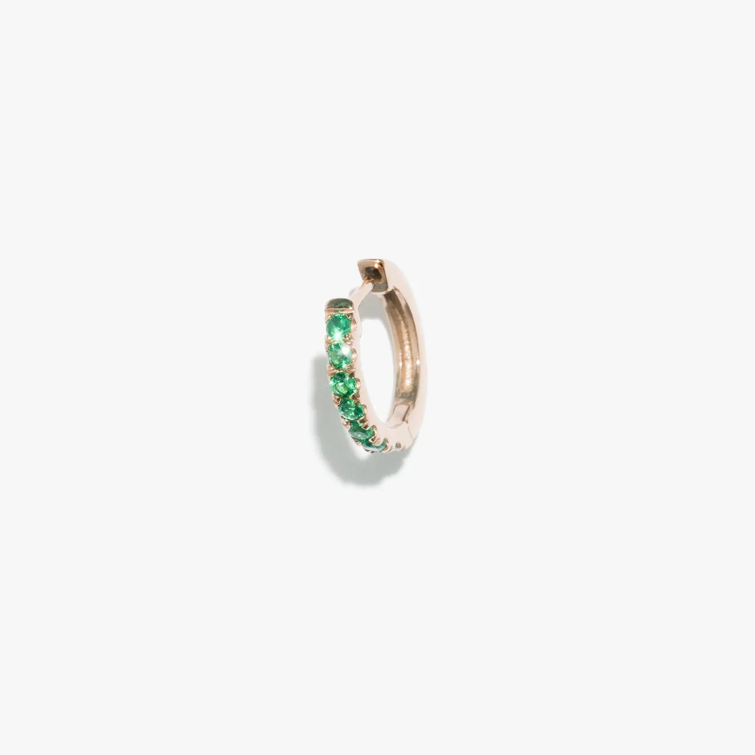 Emerald Satellite Huggie (Single)