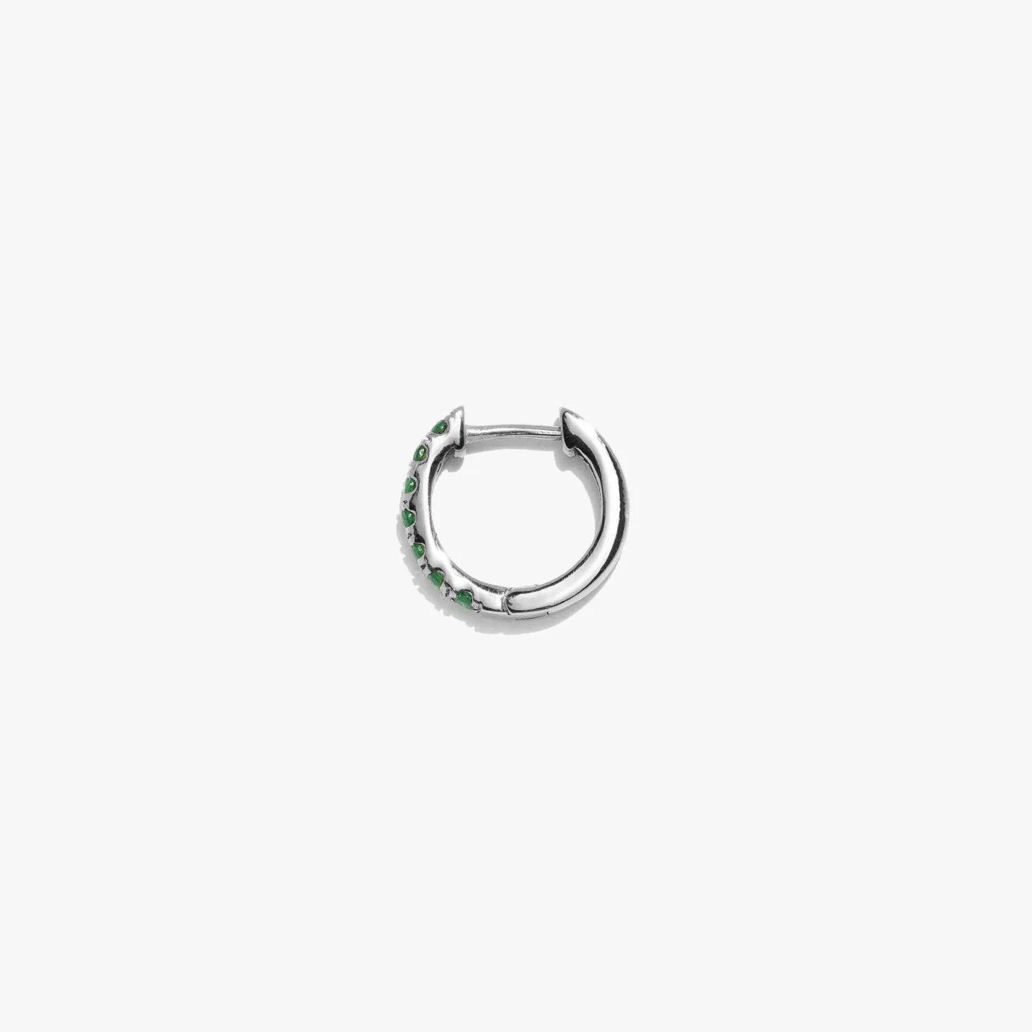 Emerald Satellite Huggie (Single)