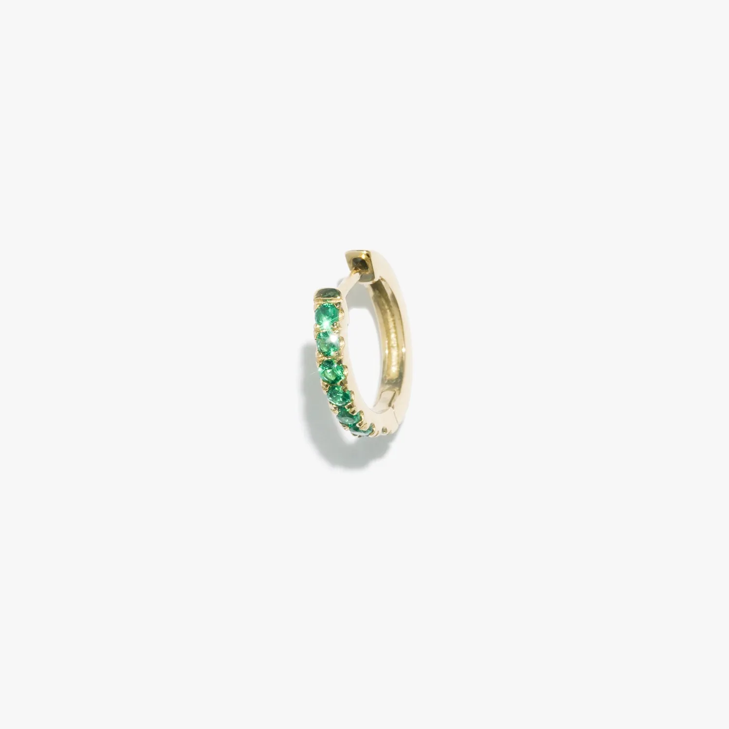 Emerald Satellite Huggie (Single)