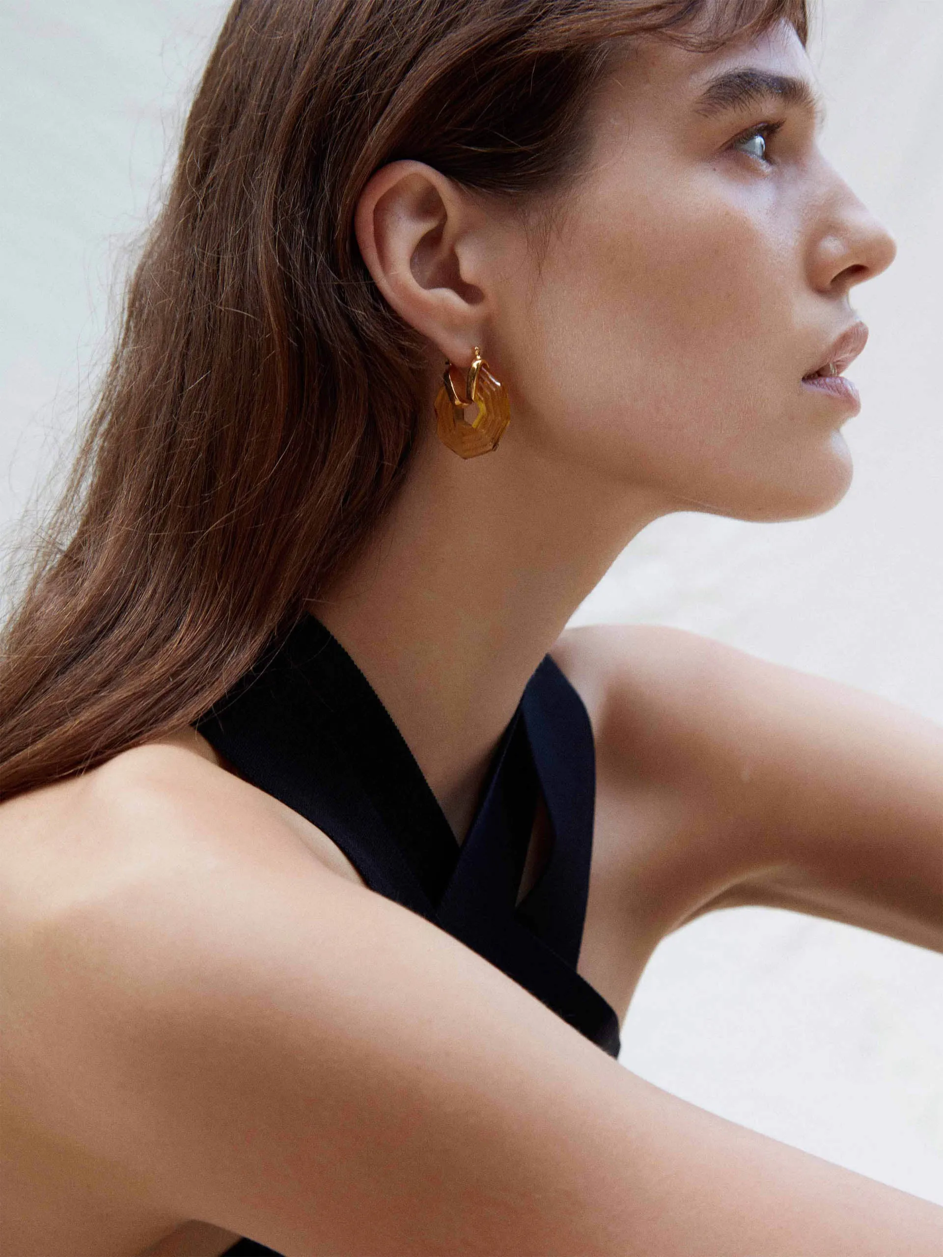 Emerald Sphinx earrings