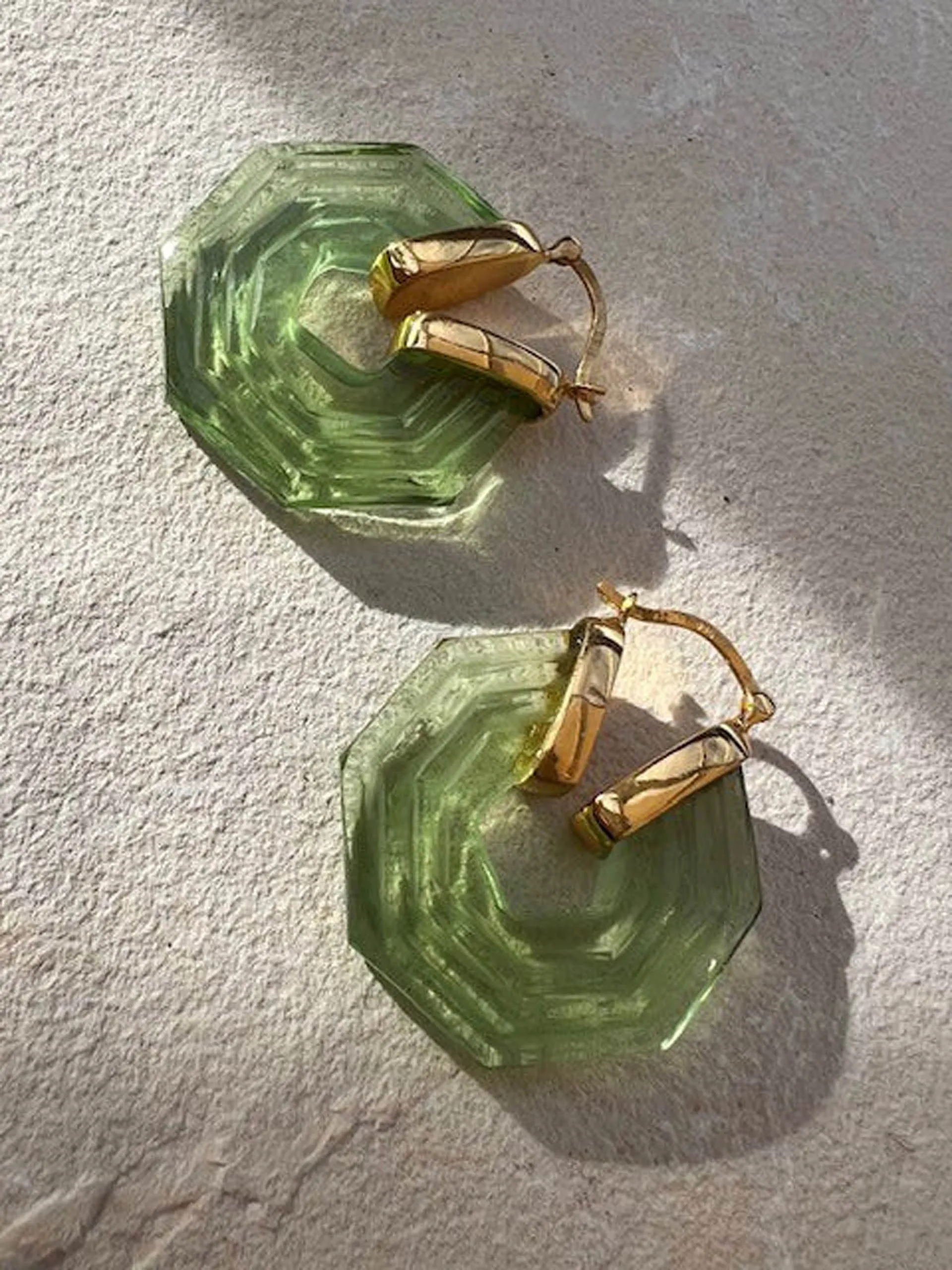 Emerald Sphinx earrings
