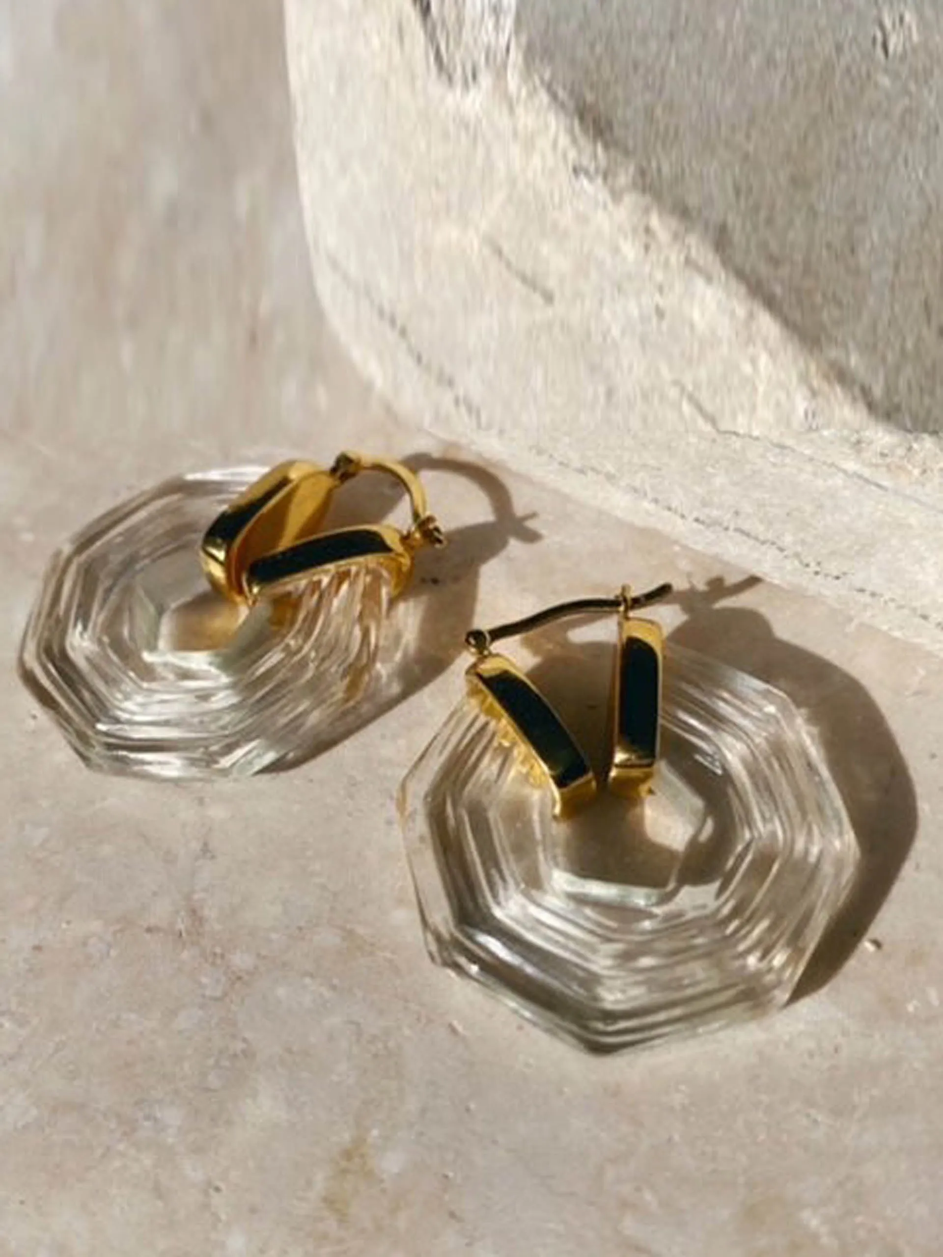 Emerald Sphinx earrings