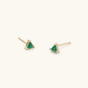 Emerald Triangle Studs