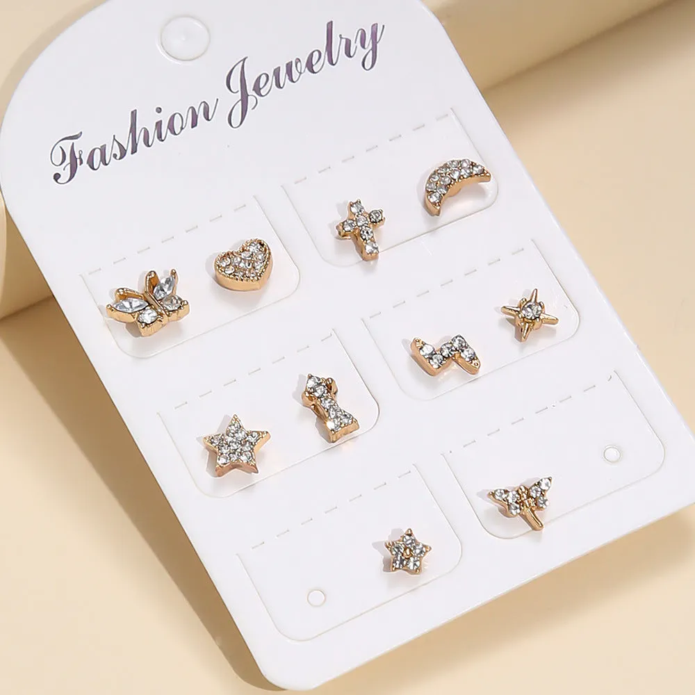 European And American Cross-border New Fashion Micro-inlaid Zircon