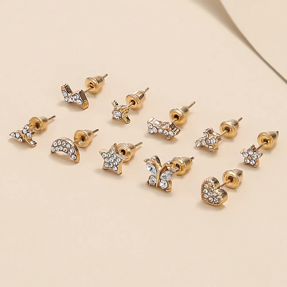 European And American Cross-border New Fashion Micro-inlaid Zircon