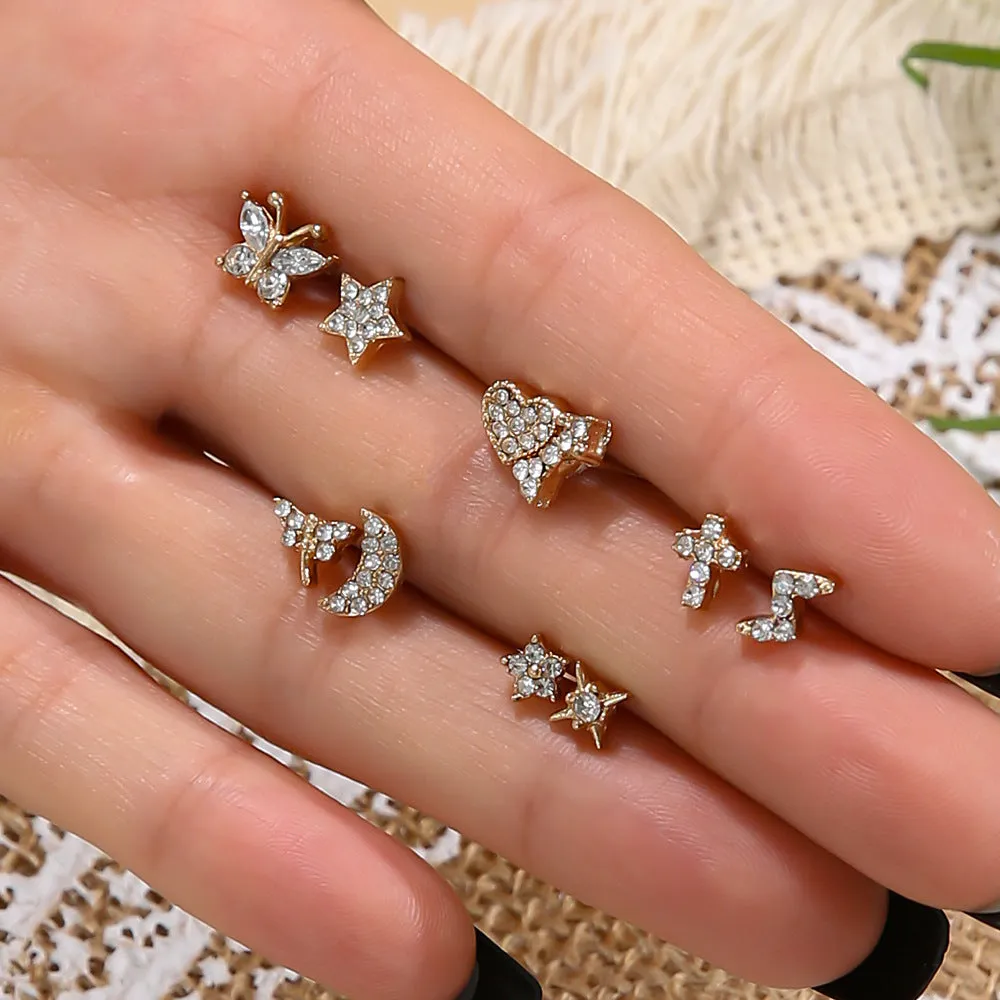 European And American Cross-border New Fashion Micro-inlaid Zircon