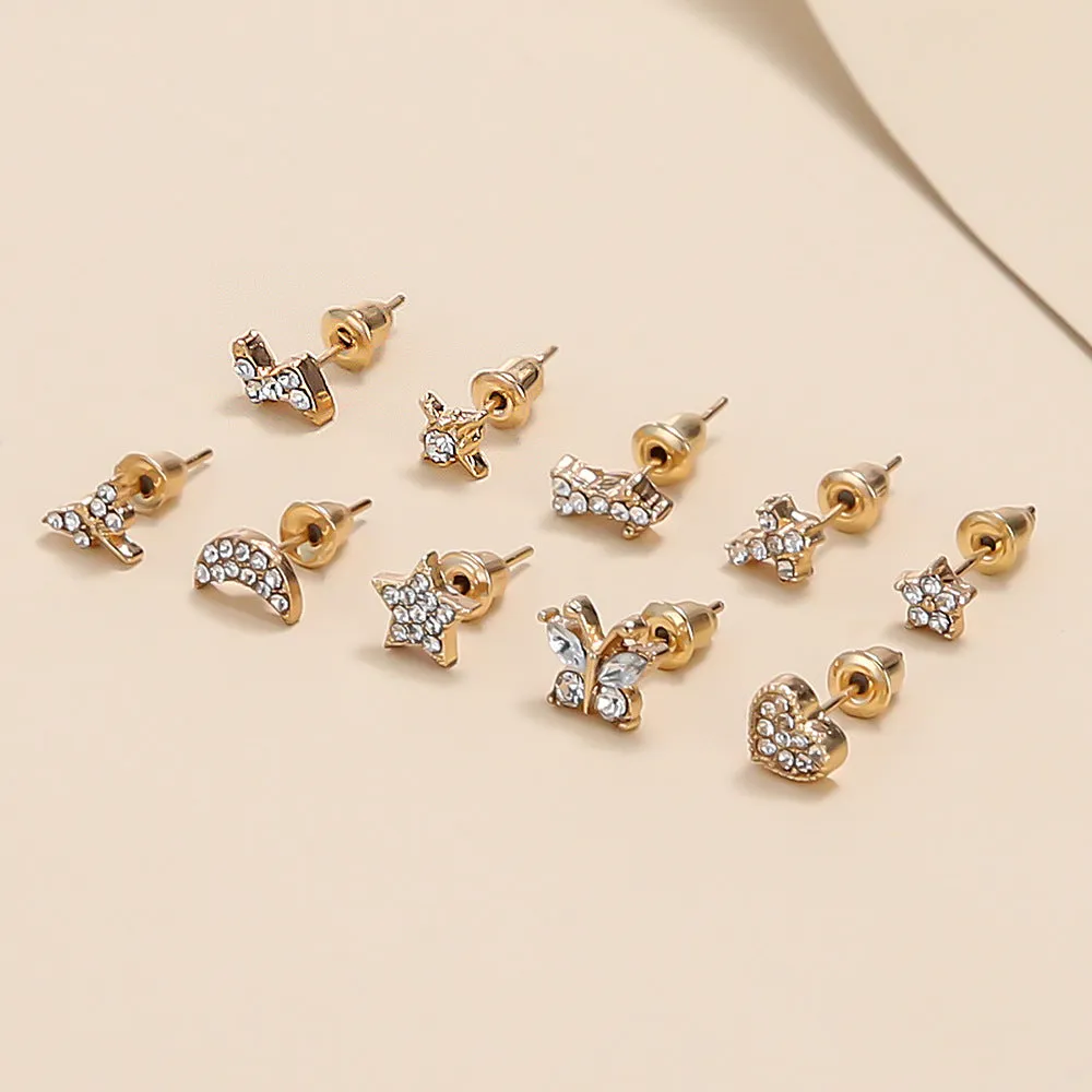 European And American Cross-border New Fashion Micro-inlaid Zircon