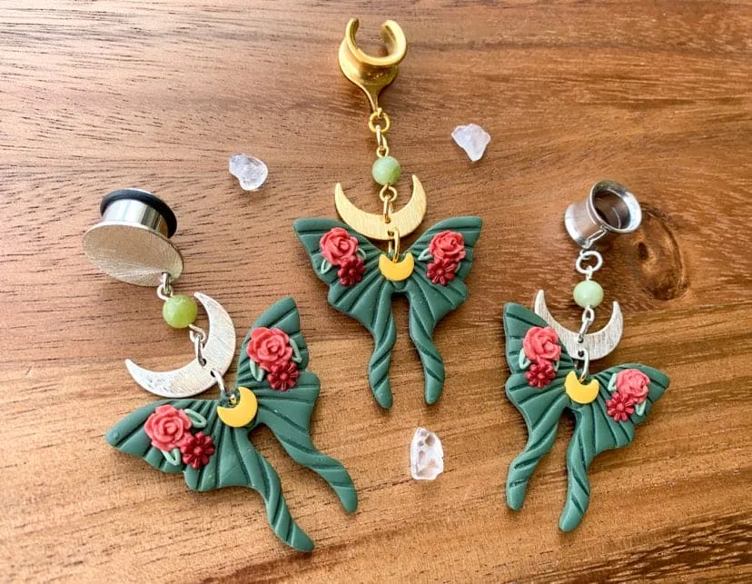 Floral Luna Moths