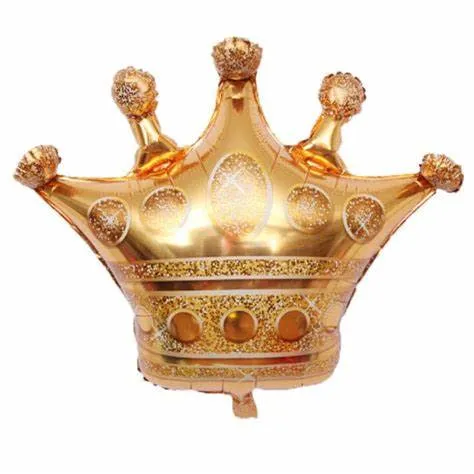 Foil Balloon Golden Crown 1pcs 16inch