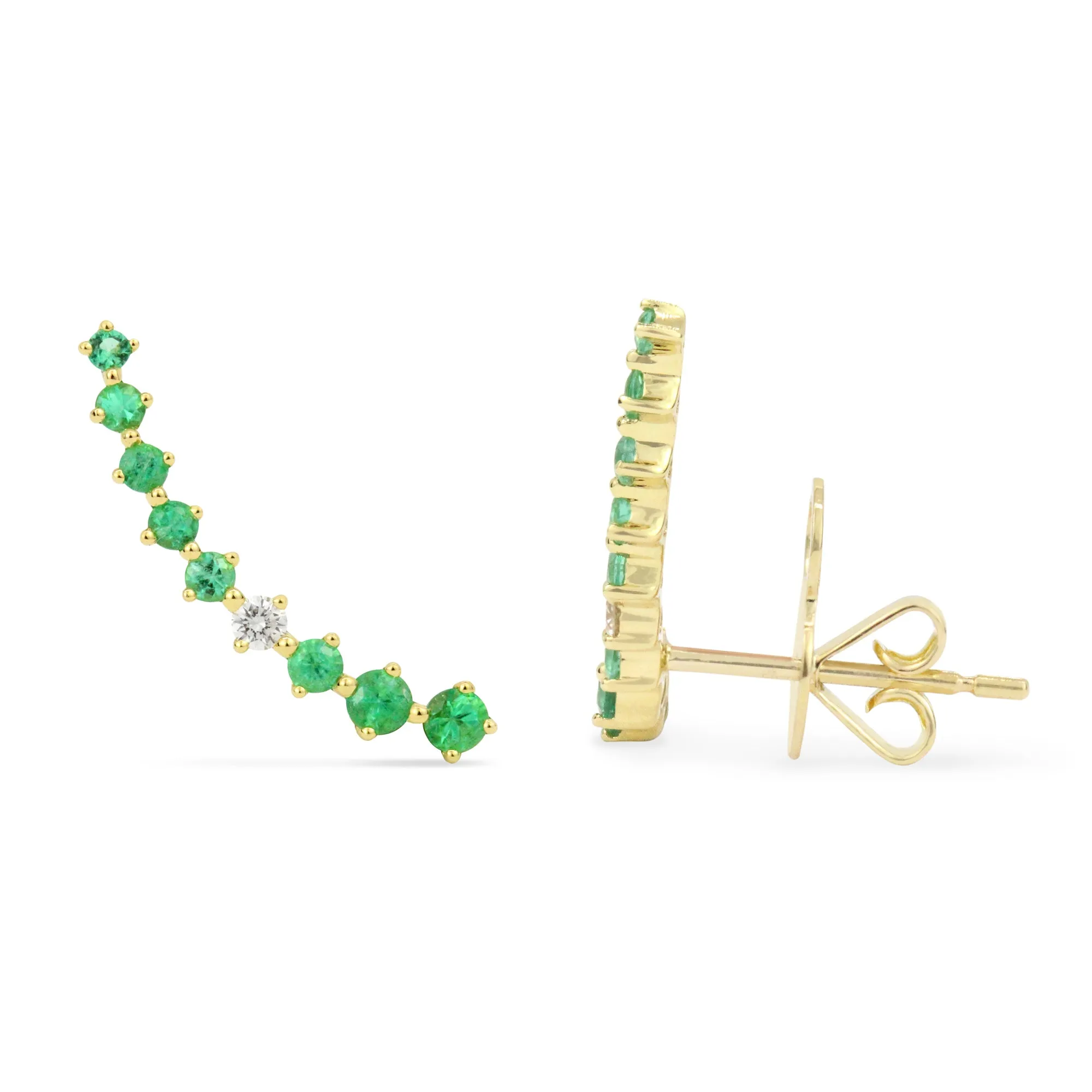 Gemstone 18K Classic Climbers