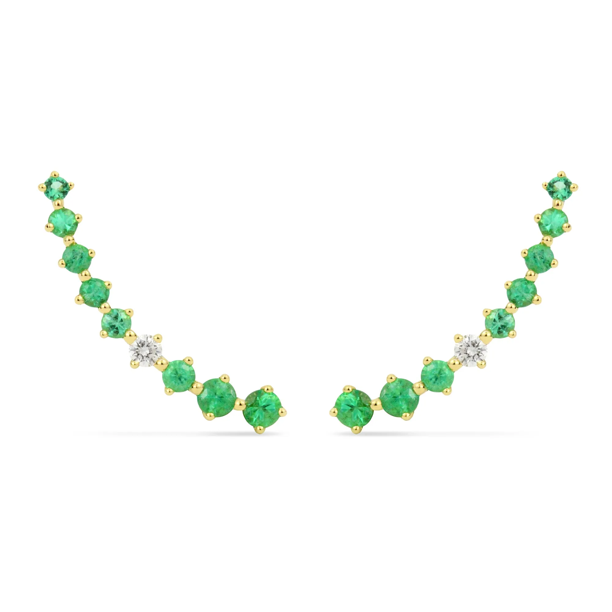 Gemstone 18K Classic Climbers
