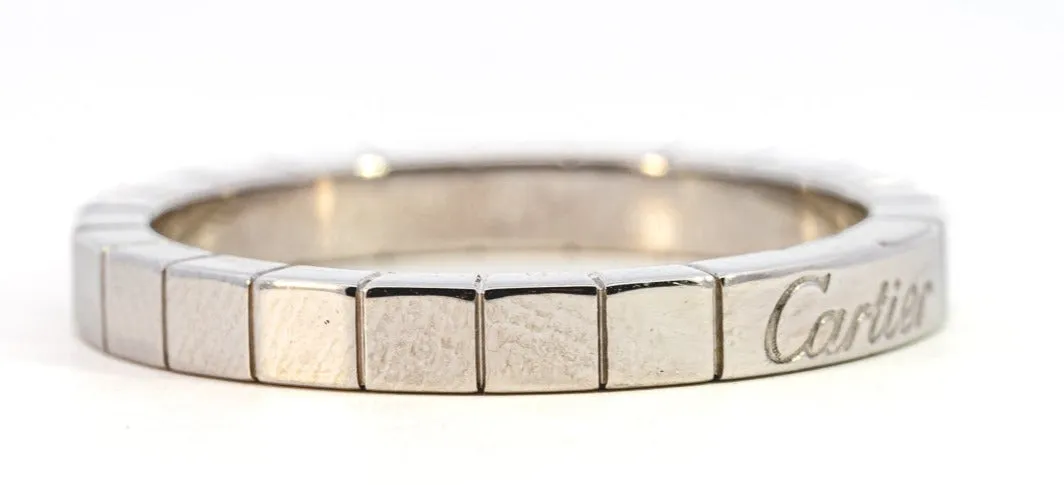 Genuine Cartier 18ct White Gold Wedding Band