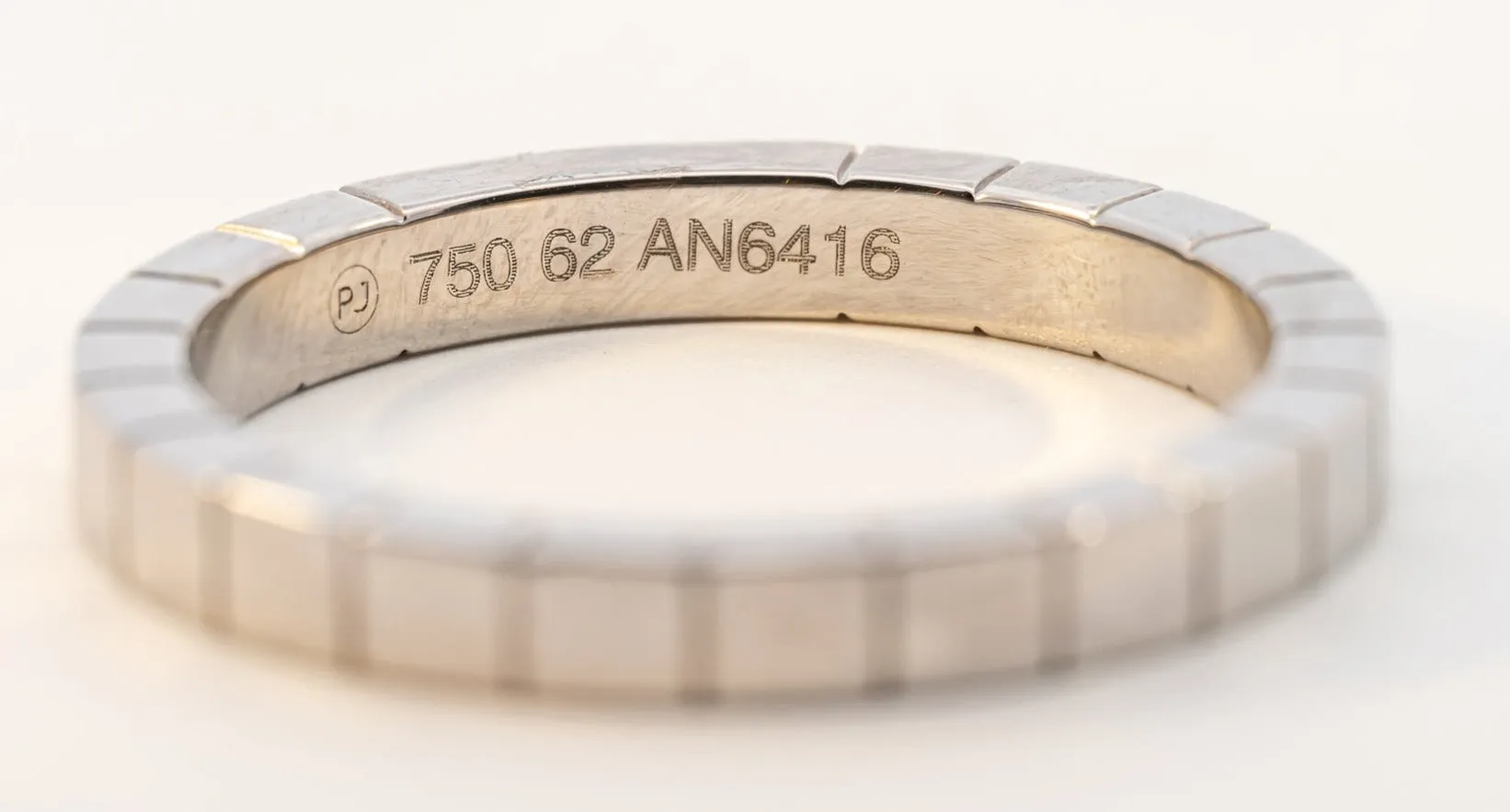 Genuine Cartier 18ct White Gold Wedding Band