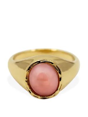 Gold and pink opal Juliette ring
