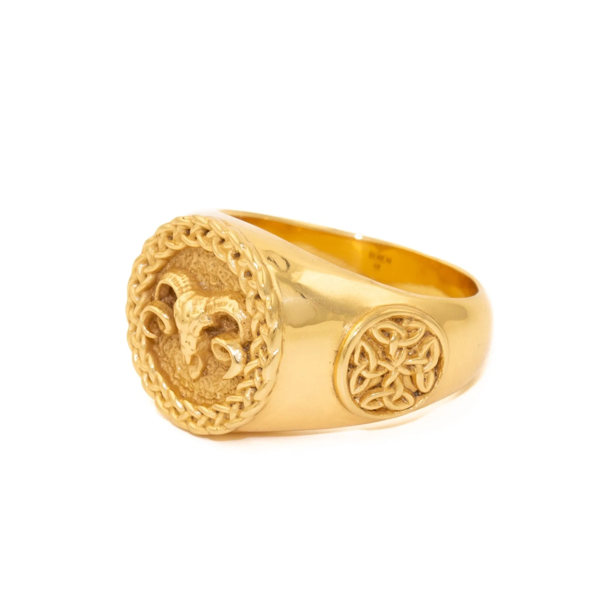 Gold "Celtic Aries" Ring