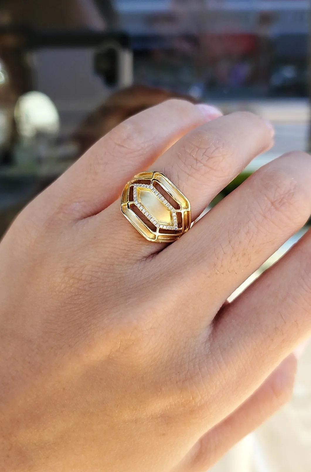 Hexa Signet Ring