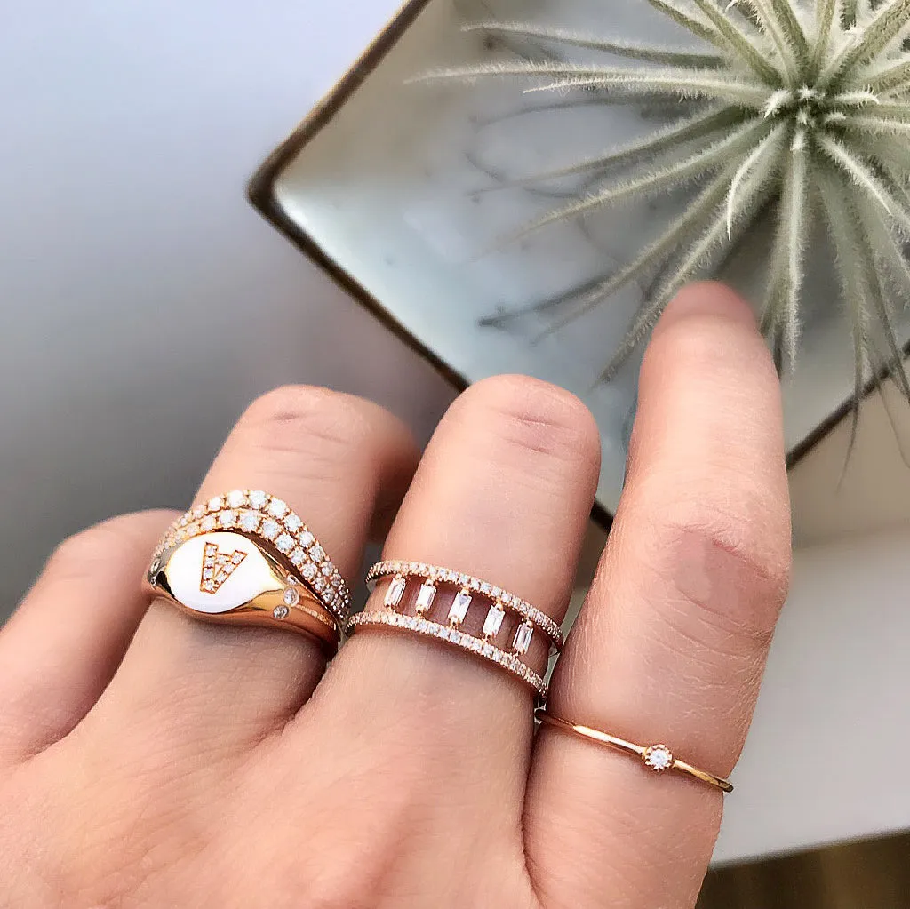 Initial Signet Ring