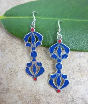 Lapis Dorje Earrings