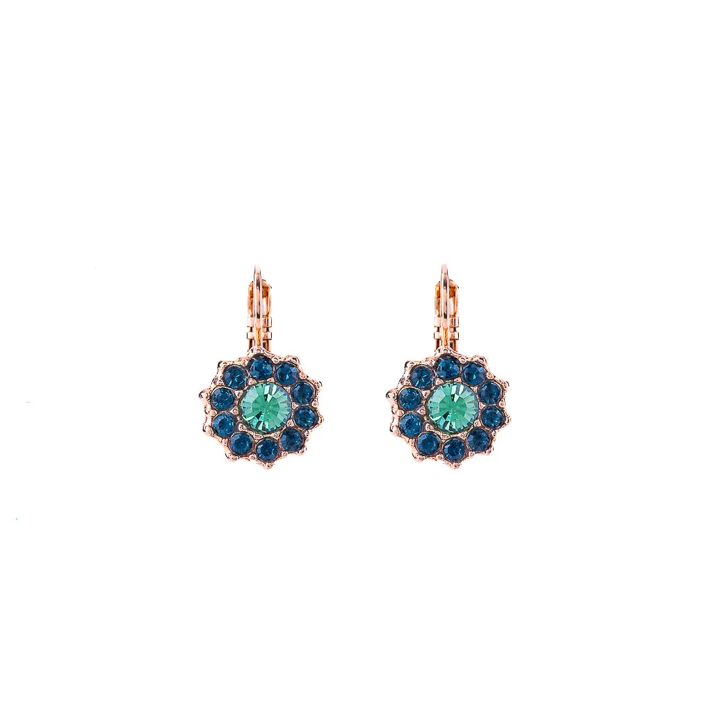 Large Rosette Leverback Earrings in "Chamomile" *Custom*