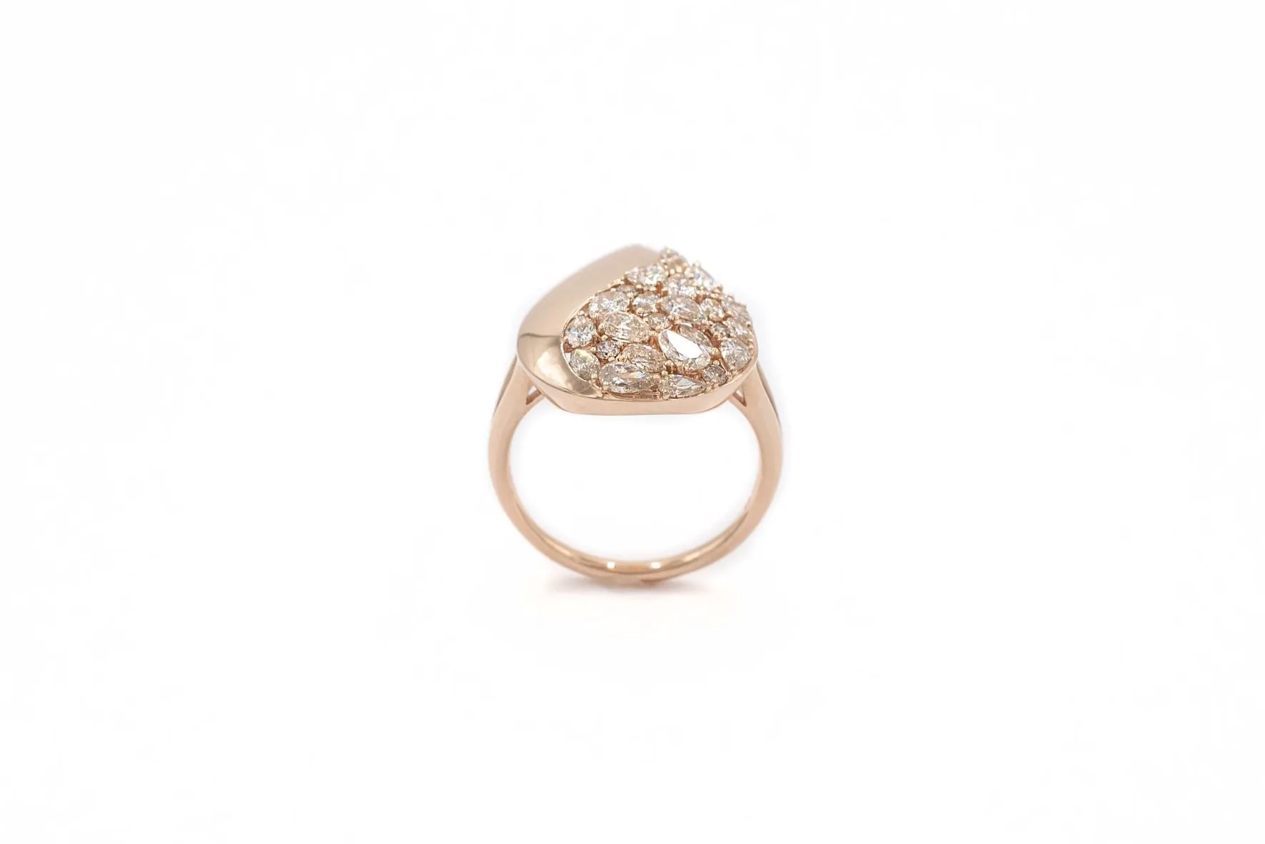 LeVian 1 1/4 ctw Diamond Ring Strawberry Gold