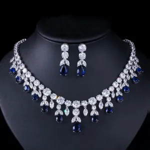 Luxury Water Drop Big Suit Super Flash Zircon Bridal Party Dress High-end Accessories
