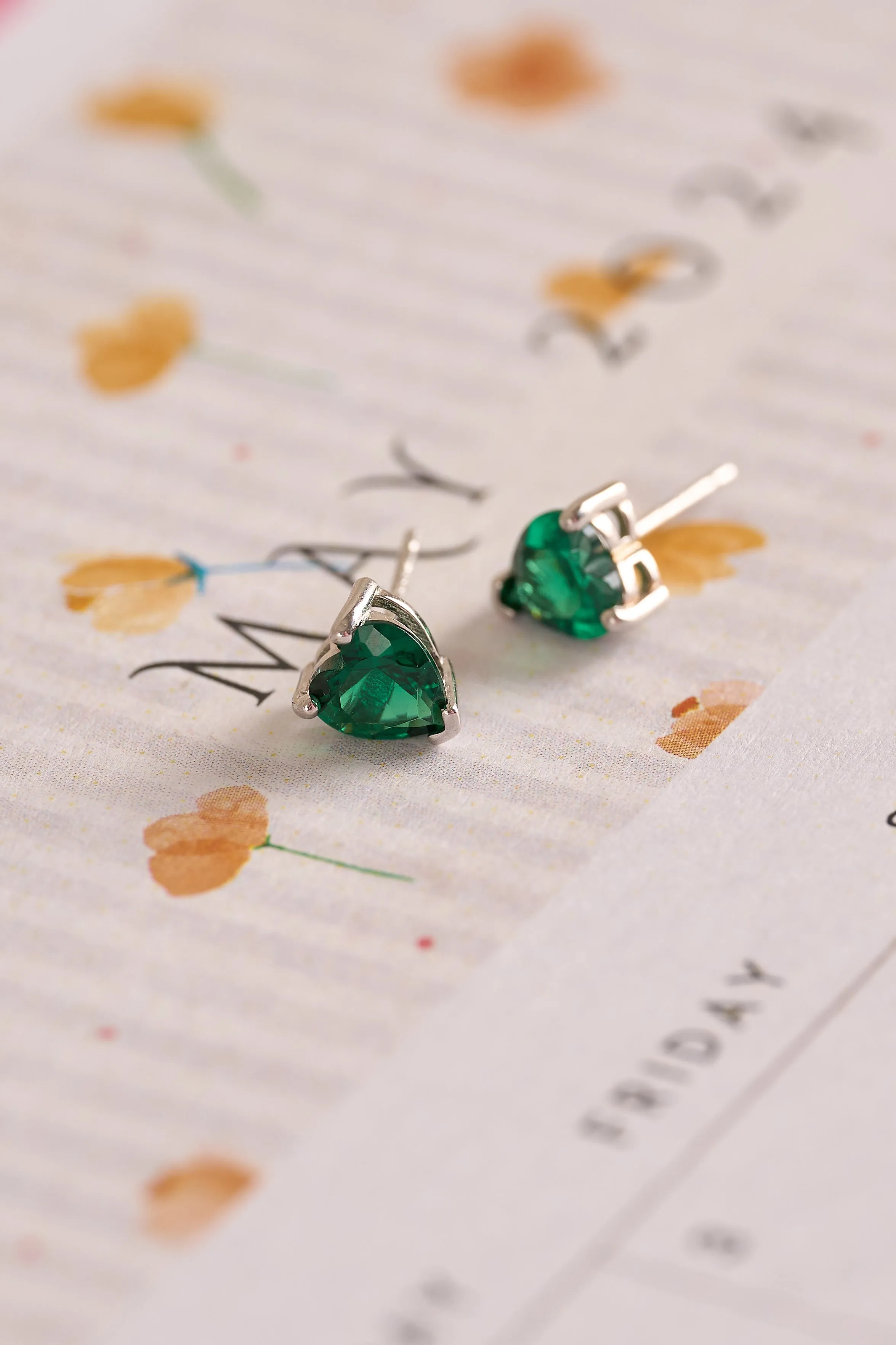 May Birthstone Earrings