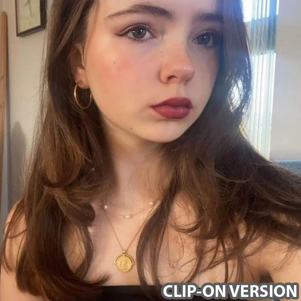 MEDIUM HOOP CLIP-ON EARRINGS IN GOLD