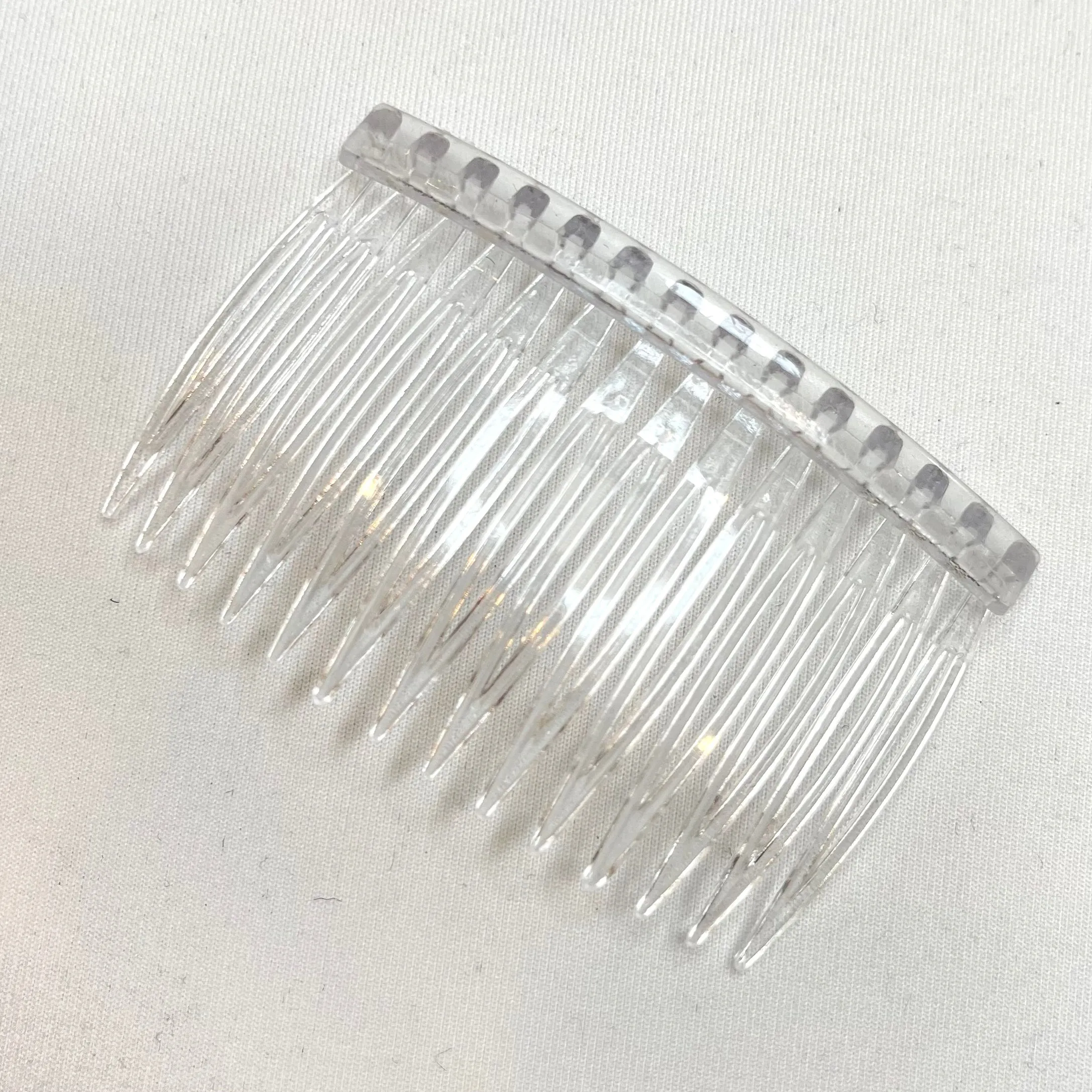 Millinery Clear Plastic Hair Comb