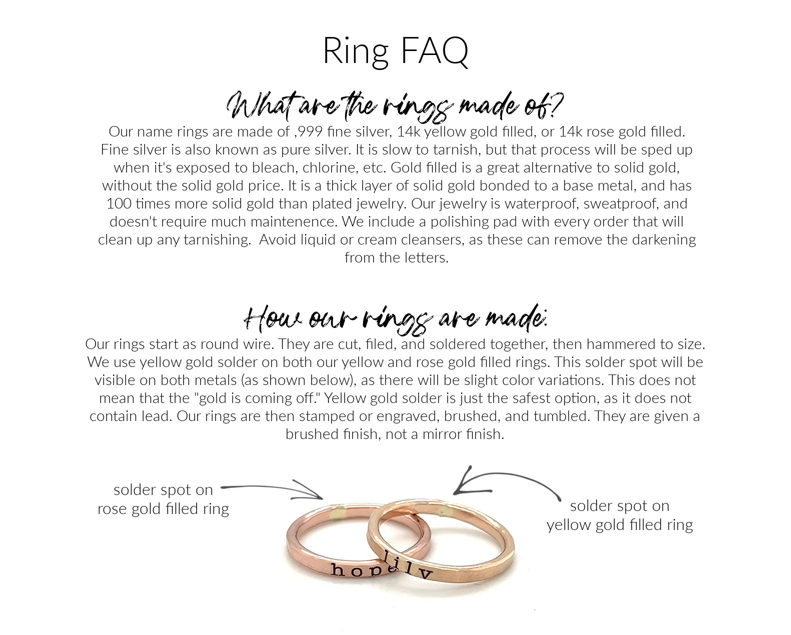 Minimal Initial Signet Ring