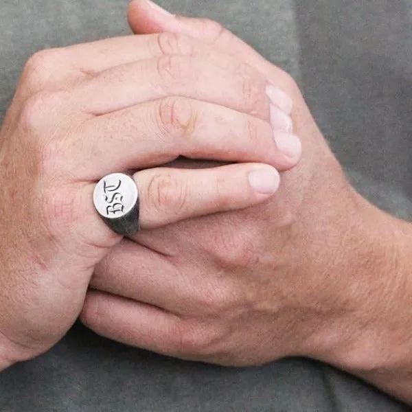 Monogram Globe Ring