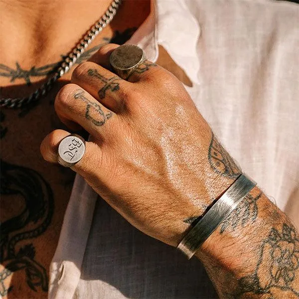Monogram Globe Ring