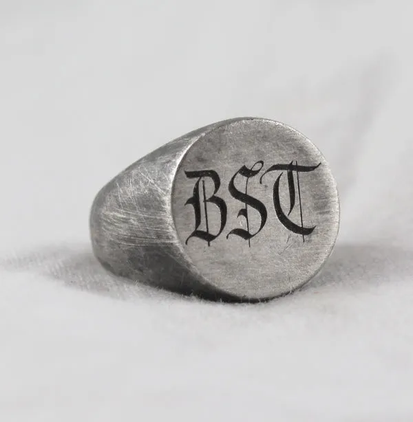 Monogram Globe Ring