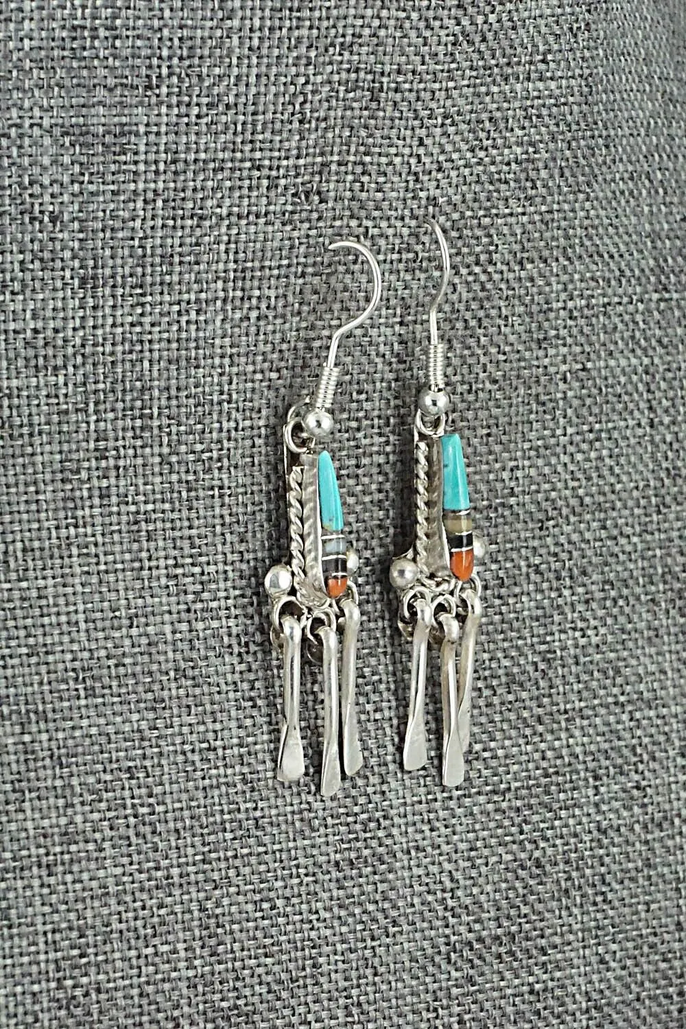 Multi-Stone & Sterling Silver Earrings - Willie Gia