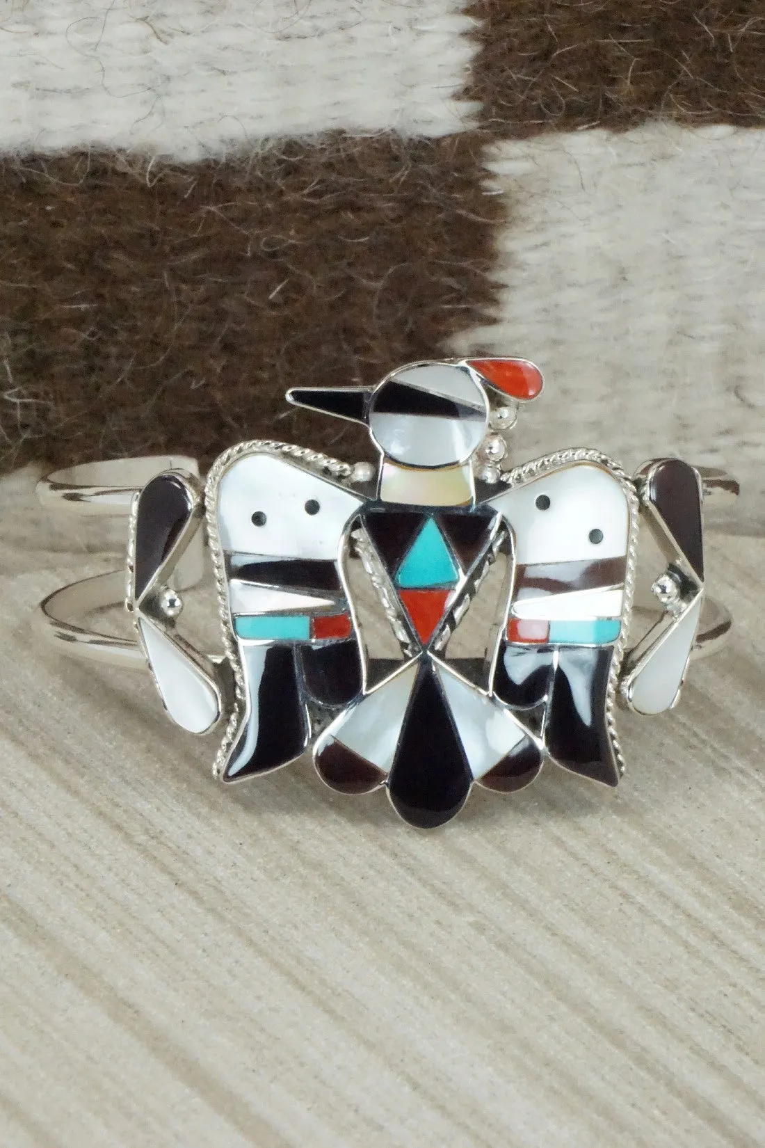 Multi Stone & Sterling Silver Inlay Jewelry Set - Bobby Shack