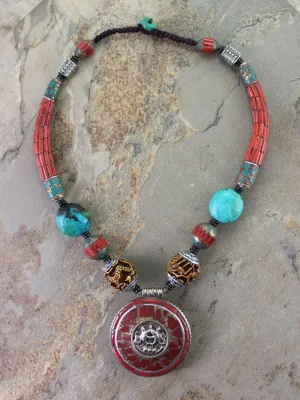 One of a Kind Vintage Tibetan Necklace