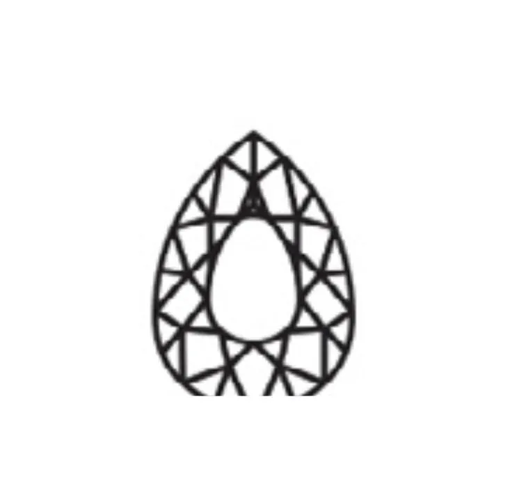 Pear Shape Colorless Moissanite