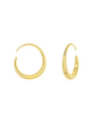 Pull Through Circle Earrings