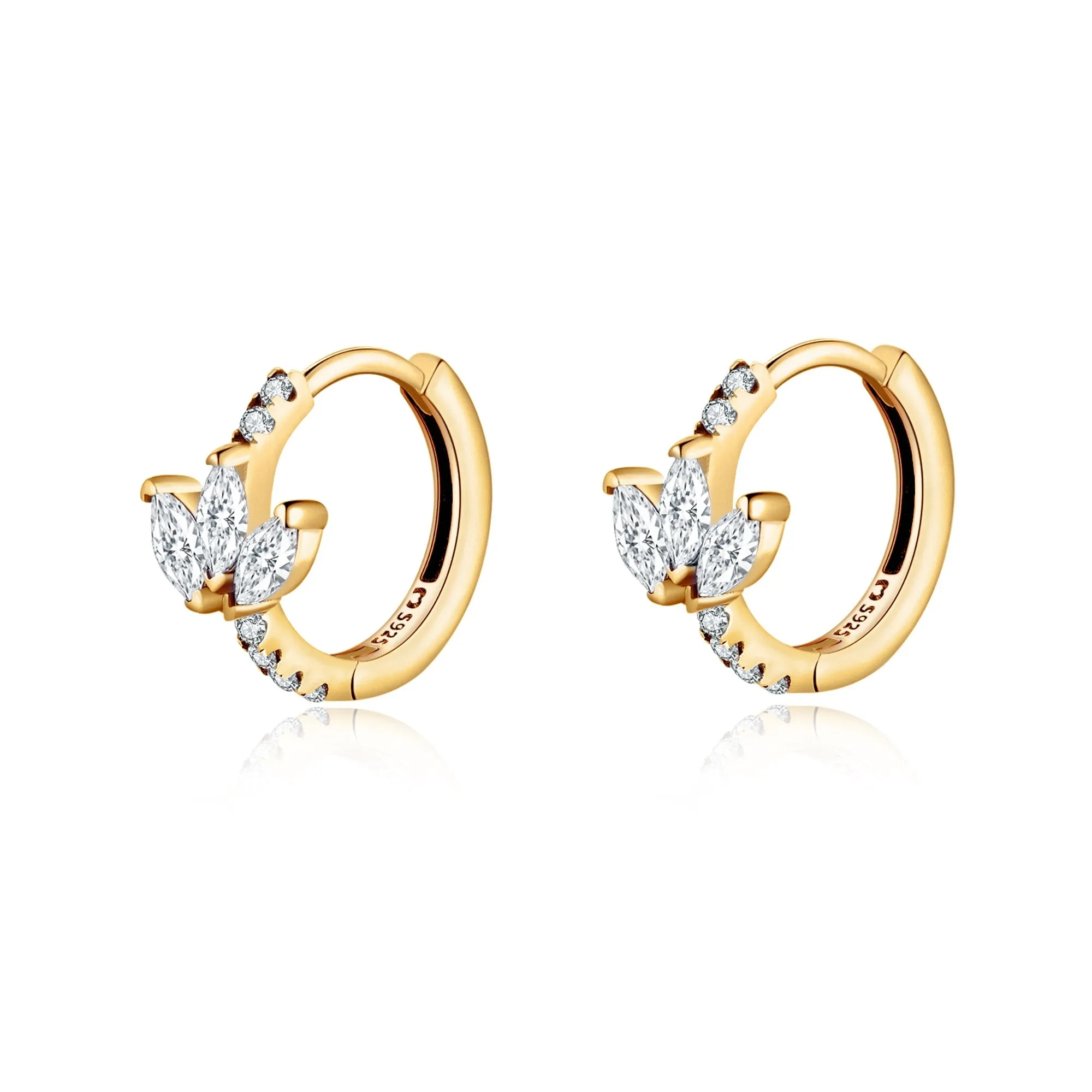 "Crystal Leaves" Earrings
