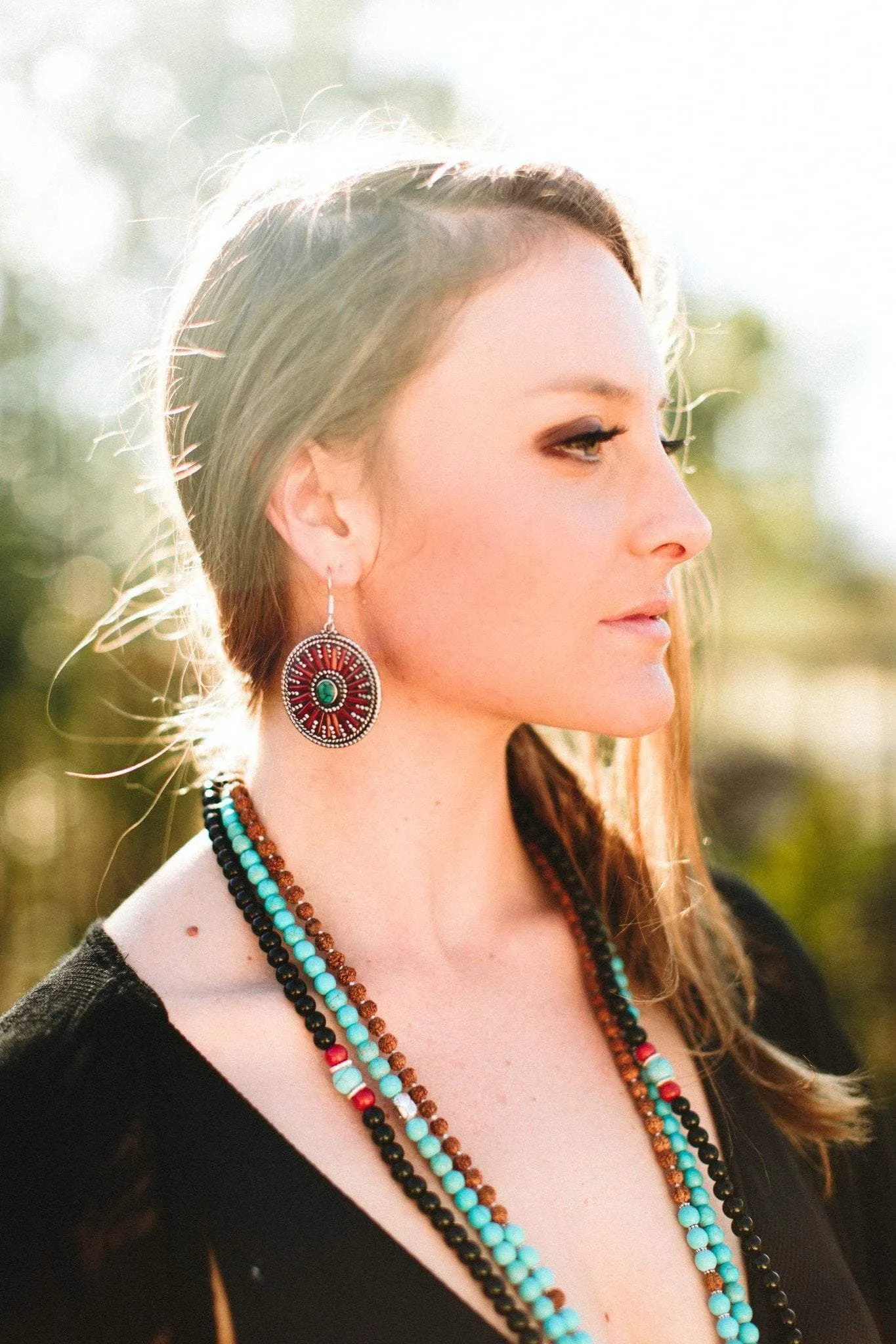 Radiant Himalayan Sky Earrings