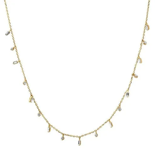 Regal Diamond Station Necklace