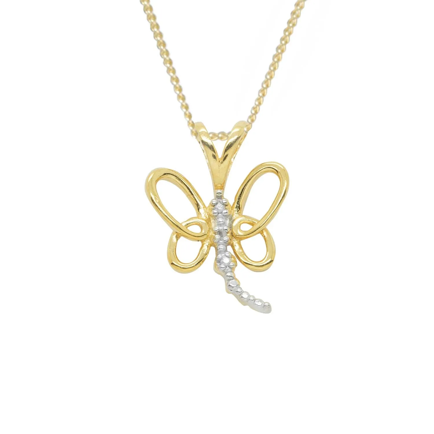Regal dragonfly pendant