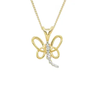 Regal dragonfly pendant